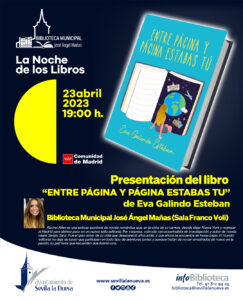 Presentacion del libro de Eva Galindo @ Biblioteca Municipal José Ángel Mañas