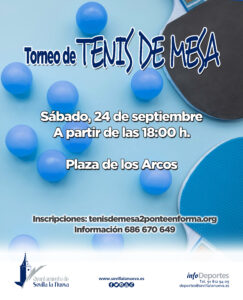 Torneo tenis de mesa @ Plaza de Los Arcos