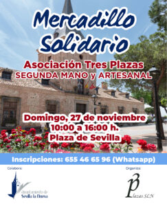 Mercadillo Solidario Tres Plazas @ Plaza de Sevilla