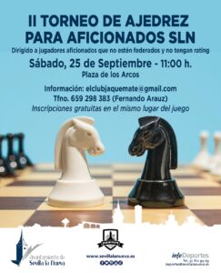 Torneo de Ajedrez @ Plaza de los Arcos, Sevilla la Nueva